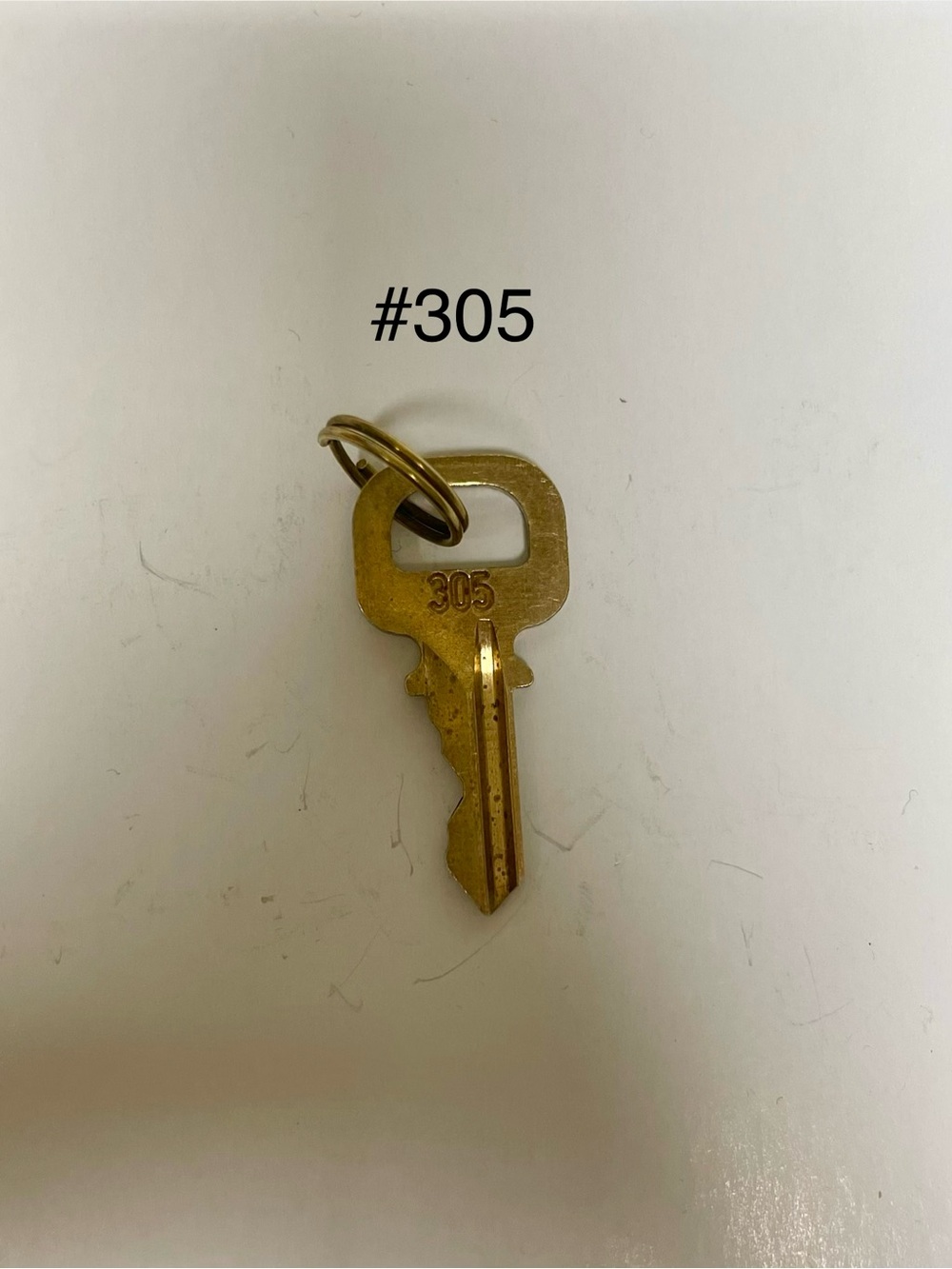 Authentic Louis Vuitton Gold Tone Spare Key #305